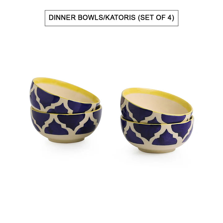 Moroccan hand-painted dinner set
