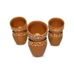 Hand-painting brown khulhad