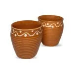 Hand-painting brown khulhad