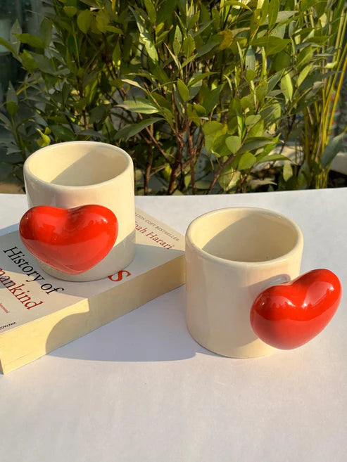 HEART MUG RED