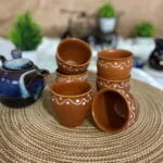 Hand-painting brown khulhad