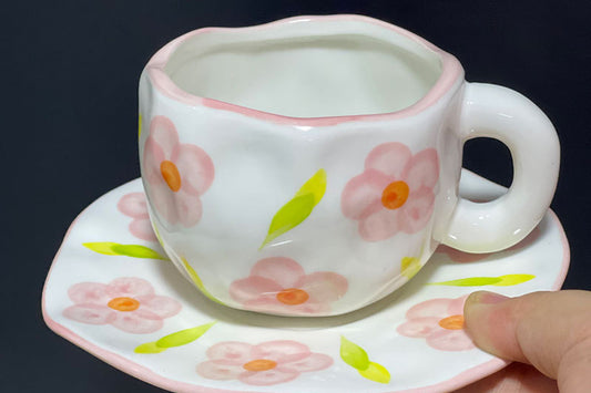 flower cup and saucer